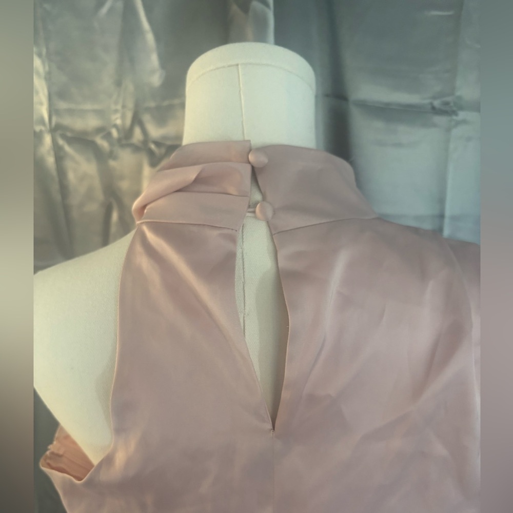 Elegant Pink One-Shoulder Dress - Picture 7 of 8
